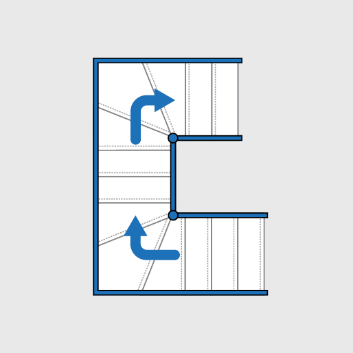 double winder staircase