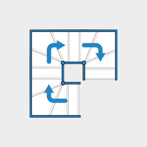 Triple Winder Staircase